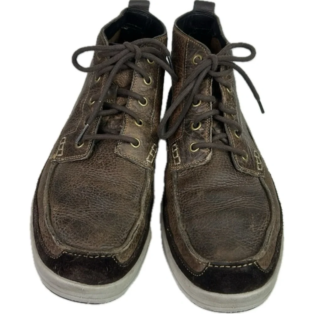 Men's Cole Haan X Nike Air Brown Leather Chukka Boots Size 13.5M